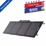 EcoFlow 110W Portable Solar Panel Foldable with Carry Case - $99