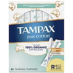 Tampax Pure Cotton Tampons $7.48 Walgreens