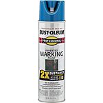 Rust-Oleum 266575 Professional 2X Distance Inverted Marking Spray Paint, 15 oz, Caution Blue or White - $6.91 @ Amazon