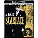 $10.99: Scarface: Gold Edition (4K Ultra HD + Blu-ray + Digital HD) at Amazon
