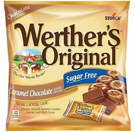 (12 Pack) Werther's Original Hard Sugar Free Caramel Chocolate Candy, 2.35 Oz Bags - $24.99 - Free shipping for Prime members - $21.99 Woot!