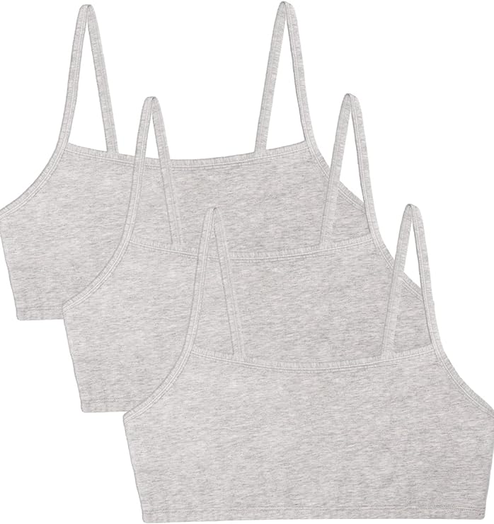 $6.18: Fruit of The Loom Women's Spaghetti Strap Cotton Pull Over 3 Pack Sports Bra Amazon
