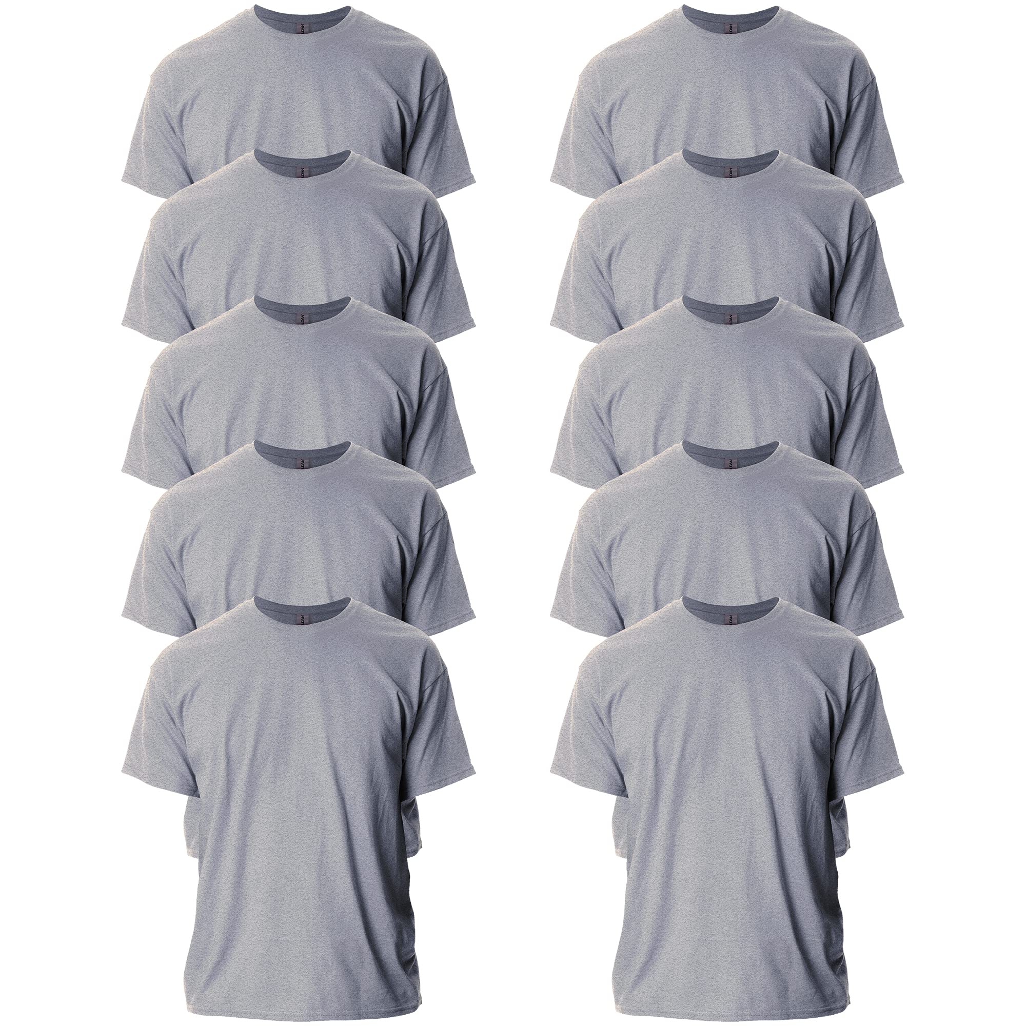 Gildan 10 pack cotton shirts (Gray) $11.49