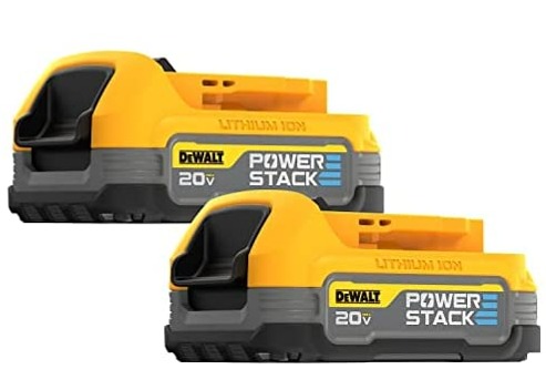 DeWALT DCBP034-2 20V MAX* POWERSTACK™ 1.7Ah Compact Battery, 2 Pack, $81.99 @ Woot!