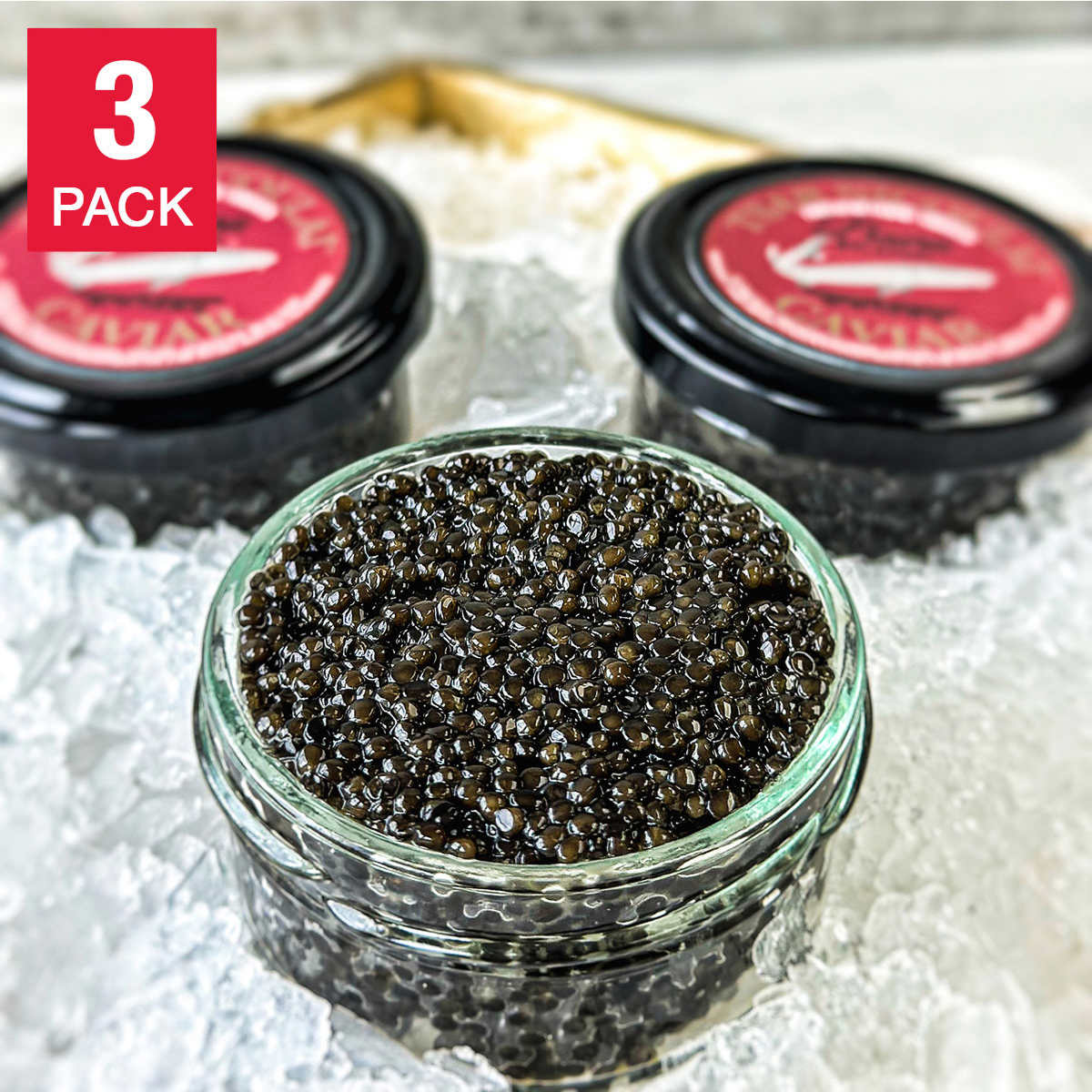 Costco online: Tsar Nicoulai Baerii (not Beluga/Osetra) Caviar 2 oz, 3-pack (6 oz total), $139.99 Shipped