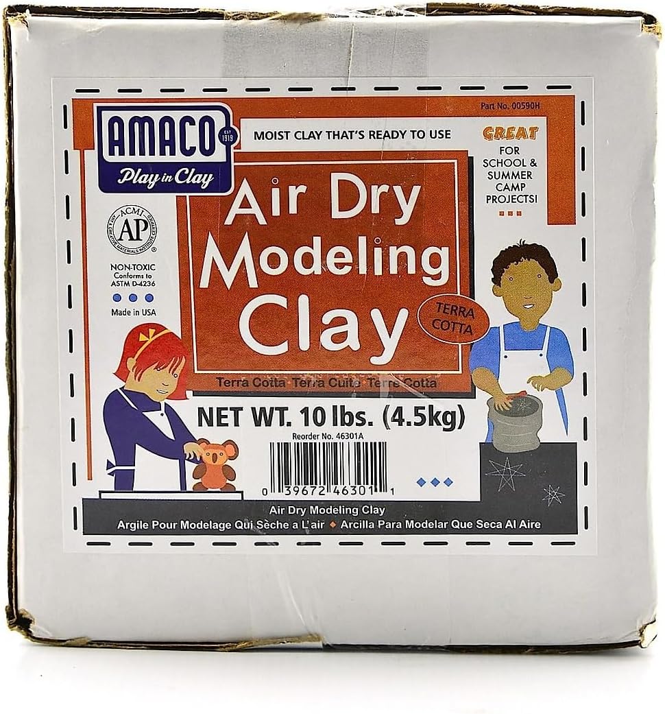$11.45: AMACO Air Dry Clay, Terra Cotta, 10 lbs, Brown @ Amazon