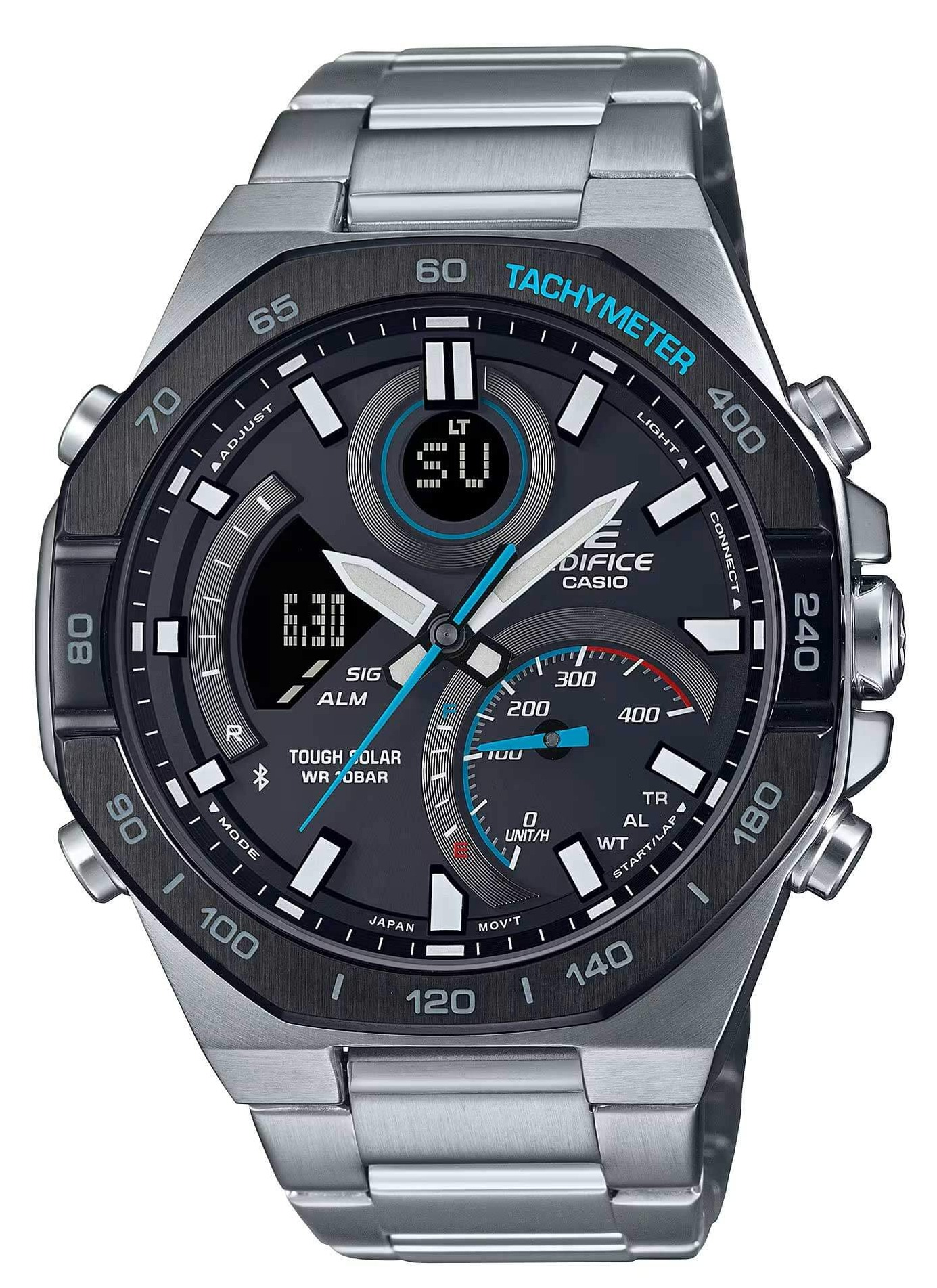 Casio Men's Watch - Edifice Black Ana-Digi Dial Steel Bracelet Bluetooth $156.99