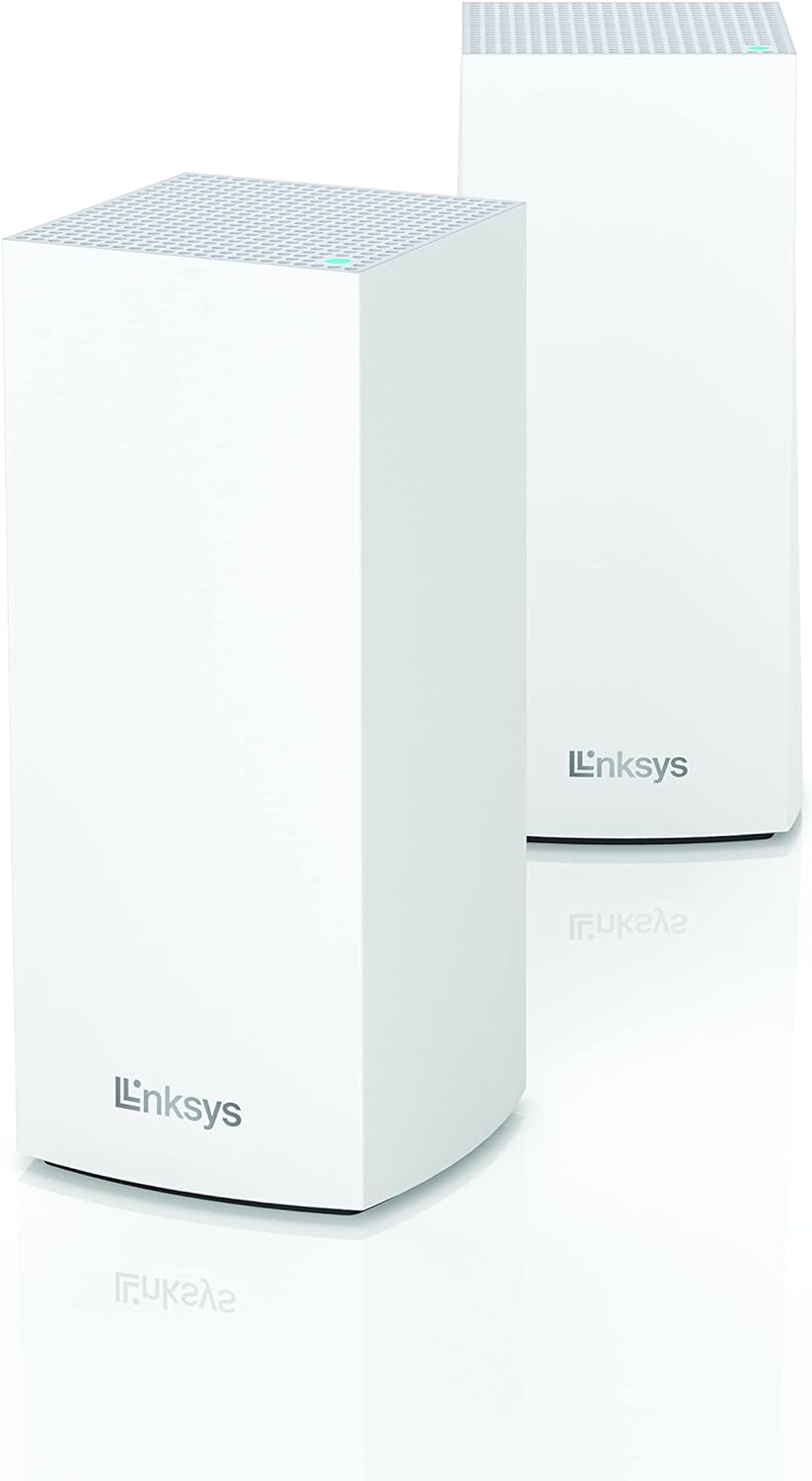 Limited-time deal: Linksys MX8000 Mesh WiFi Router - AX4000 WiFi 6 Router - Velop Tri-Band WiFi Mesh Router - WiFi 6 Mesh Computer Routers For Wireless Internet - Interne - $129.00
