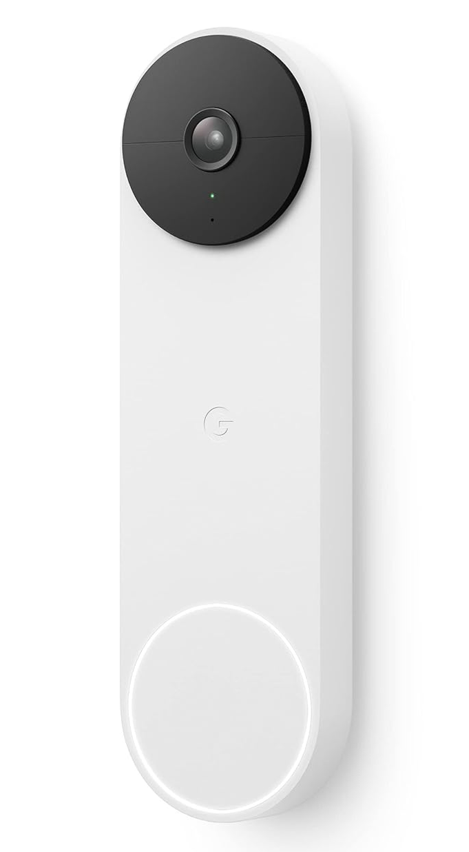 Google Nest Doorbell (Battery) - Wireless Doorbell Camera - Video Doorbell - Snow -1 Count (Pack of 1), 960x1280p, Motion Only $119.99