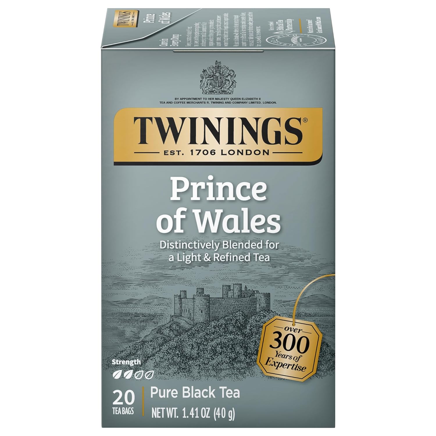 Twinings Prince of Wales tea 20 Count (Pack of 6) $7.34 or Assorted Herbal tea 20 Count (Pack of 6) $9.53 Amazon