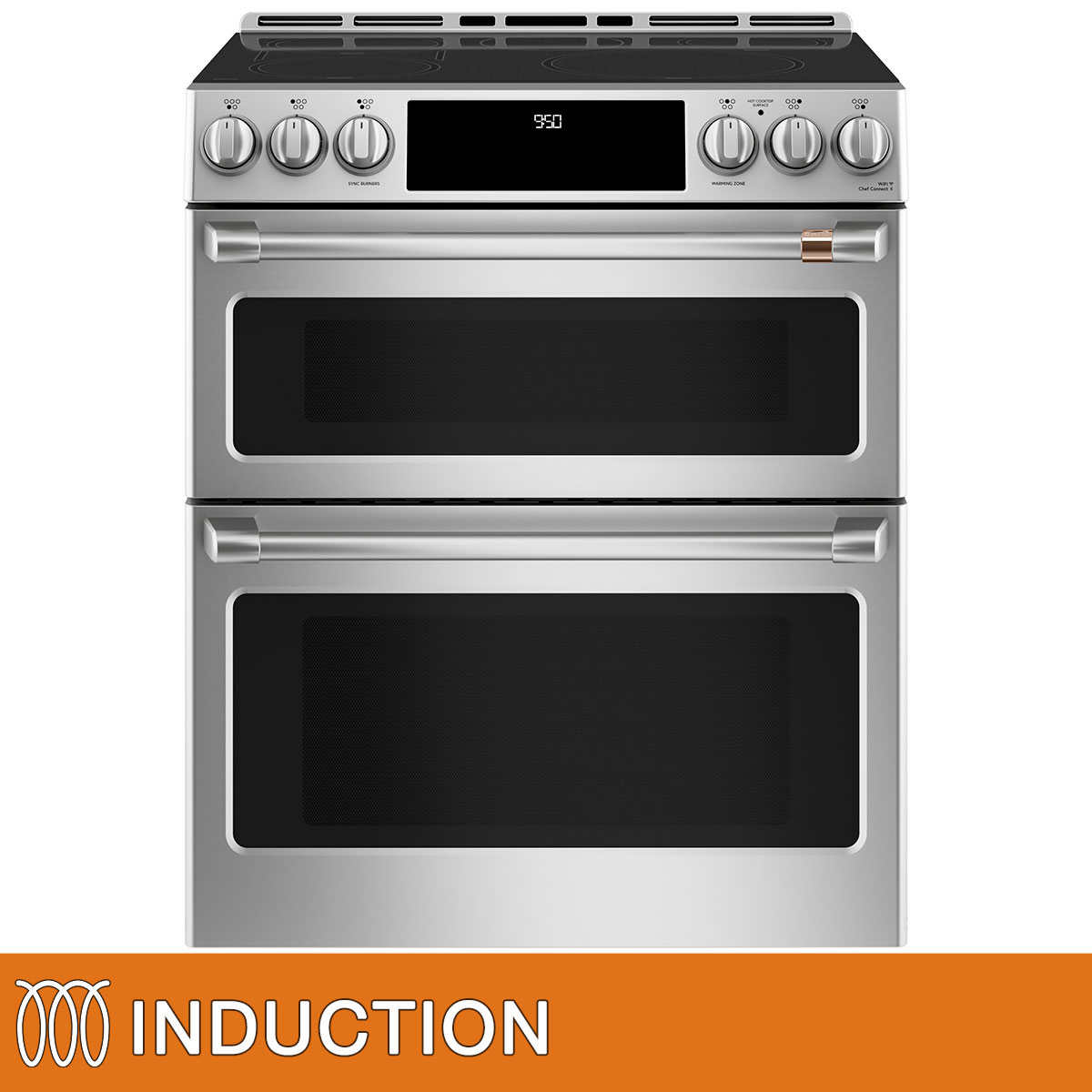 Café 30 Inch. 7.0 cu. ft. Slide-In Double Oven INDUCTION Range with Convection and WiFi Connect Stainless Steel Only + Free Shipping & Installation $2999.99 - Costco