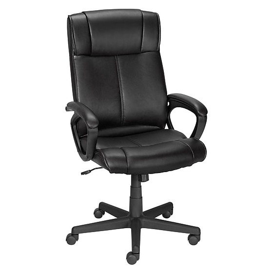 Staples turcotte ergonomic luxura swivel computer and desk chair black
