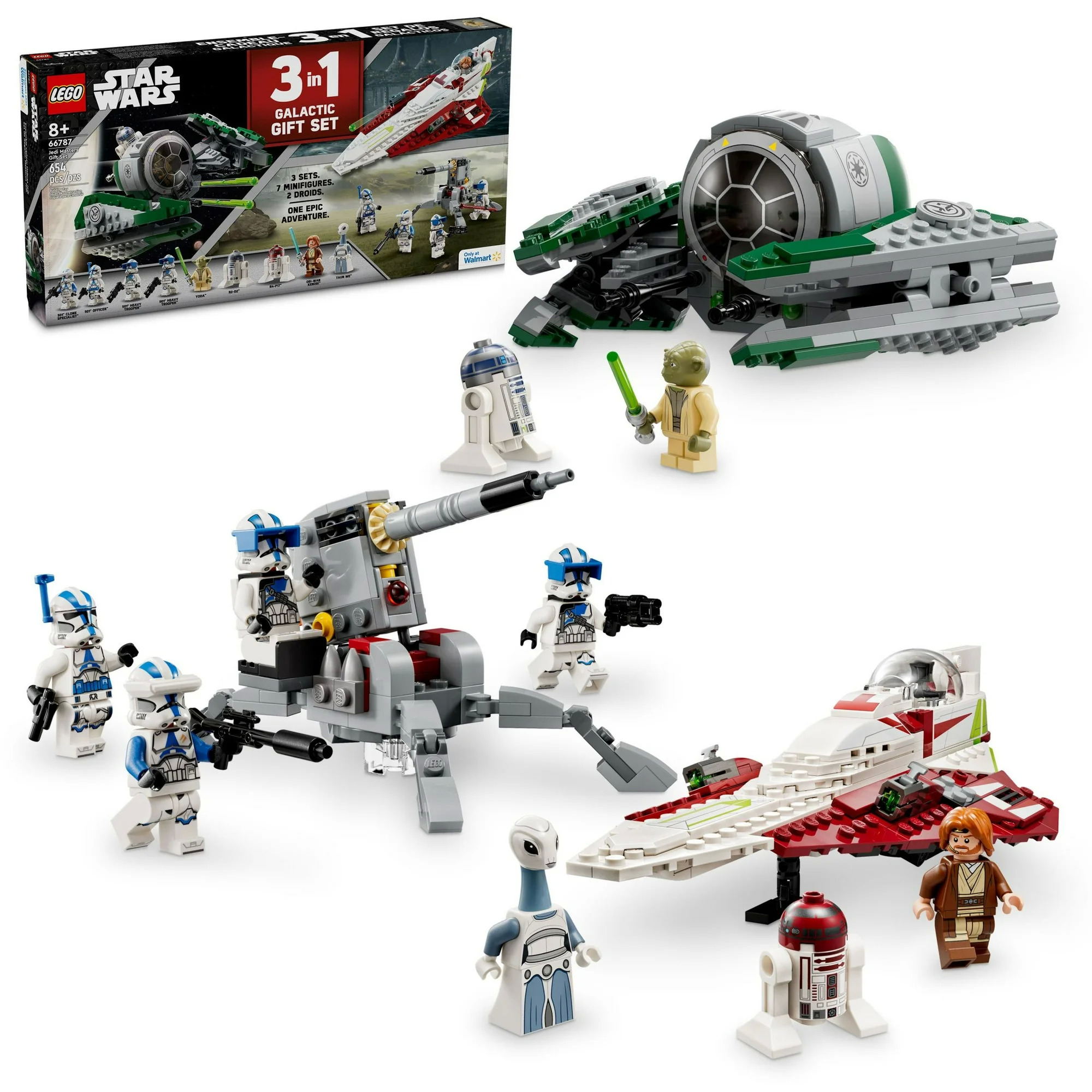LEGO Star Wars: 3 in 1 Galactic Gift Pack: Obi-Wan's Starfighter, Yoda’s Starfighter, & 501st Clone Troopers BP: $51.15 + Free Shipping @ Walmart