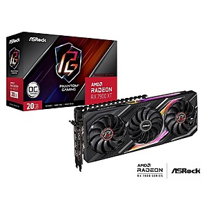 ASRock Phantom Gaming Radeon RX 7900 XT 20GB GDDR6 PCI Express 4.0