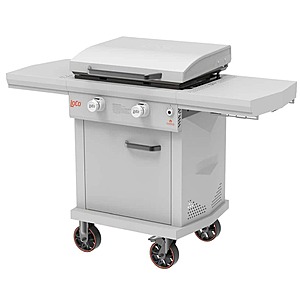 LOCO Series I 26 in. 2-Burner Digital Propane SmartTemp Flat Top Grill / Griddle in Chalk Finish with Enclosed Cart and Hood $249 & more Home Depot