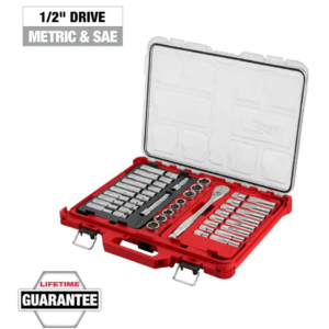 1/2 in Drive SAE/Metric Ratchet & Socket Set with Packout Case 47-piece $199 Home Depot