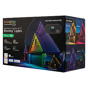 Enbrighten 100ft Outdoor Color-Changing Wi-Fi Eternity Eave Lights $159.99 @ Costco