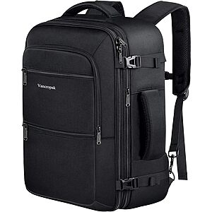 Prime Members: 40L Vancropak Expandable X-Large Travel Carry On Backpack (Black) $26.20 + Free Shipping