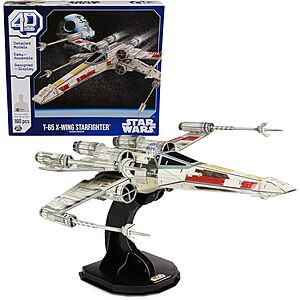 4D Build Star Wars T-65 X-Wing Starfighter 3D Cardstock Model Kit  + Free S&H w/ Amazon Prime