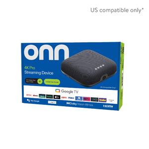 onn 4K UHD Dolby Streaming Media Player with Google TV $44.75 + Free Shipping