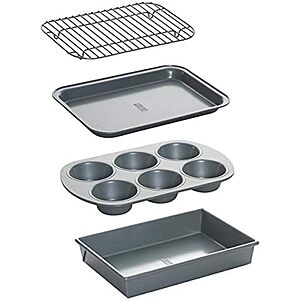 Prime Members: 4-Piece Chicago Metallic Professional Non-Stick Toaster Oven Set  + Free Shipping