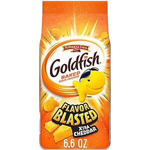 6.6-Oz Pepperidge Farm Goldfish Baked Snack Crackers (Flavor Blasted Xtra Cheddar) $1.85 w/ Subscribe & Save