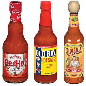 34-Oz Hot Sauce Variety Pack (Frank's RedHot Original, OLD BAY, & Cholula) $9.80 w/ Subscribe & Save