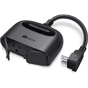 $15.24*: TP-Link Kasa 2-Socket Outdoor Smart Plug (Up to 15A/1875W) at Amazon