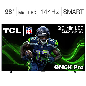 Costco Members: 98" TCL QM6K Pro Series 4K UHD QD-Mini LED Smart TV + Installation + 5-Yr Coverage $1599.98 + Free Shipping