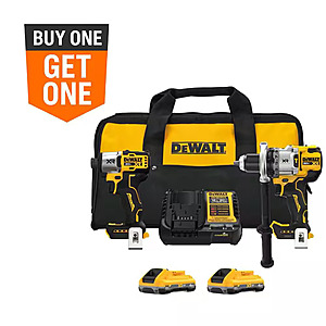 20V MAX Lithium-Ion Cordless 2-Tool Combo Drill DCD1007 and  Impact DCF845 Hack $220.33 @ HomeDepot