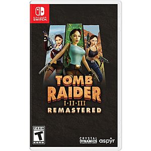 Tomb Raider I-III Remastered (Nintendo Switch) $17.95 