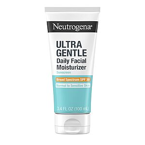 Neutrogena Ultra Gentle Daily Facial Moisturizer with SPF 30 Sunscreen with CICA - 3.4 fl oz - $6.39 @ Amazon