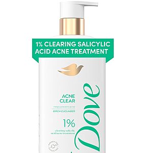 [S&S, AC] $5.99: 18.5-Oz Dove Body Wash (Acne Clear) at Amazon