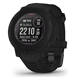 Garmin Instinct 2 Solar, Tactical-Edition, Rugged Outdoor Watch with GPS, Black $249.99 @ Amazon