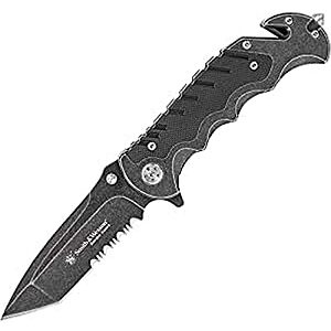 Smith & Wesson Border Guard 8.3" High Carbon S.S. Folding Knife $14.40 