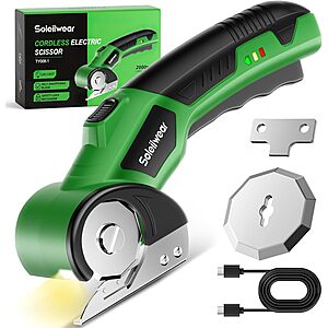 Prime Members: Soleilwear 4V Rechargeable Cordless Cardboard Cutter Scissors $18 + Free Shipping