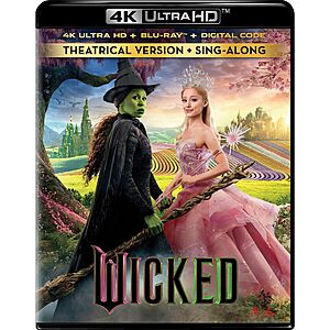 | Wicked (4K Ultra HD + Blu-ray + Digital) at Amazon
