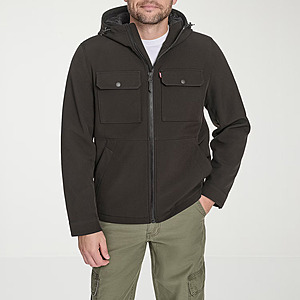 Levi’s Mens Water Resistant Midweight Softshell Jacket (Black or Olive) $24 + Free S/H on $49+