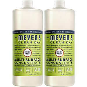 2-Pk 32-Oz Mrs. Meyer's Clean Day Multi-Surface Cleaner Concentrate $8.85 w/ S&S