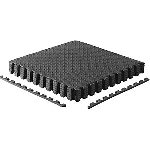 $11.99* | 6-ct (24-sq-ft) CAP EVA Interlocking Foam Tiles (black) at Amazon