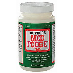 8-Oz Mod Podge Waterbase Sealer, Glue & Finish for Outdoor $5.10 