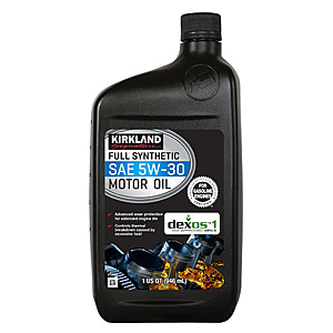 Costco Members: 12-Pk 1-Qt Kirkland Signature Full Synthetic Motor Oil $35 + Free S&H