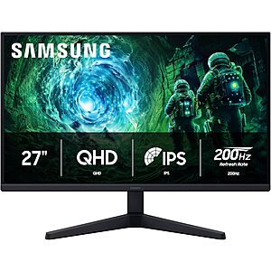 27 Samsung Odyssey G5 G53F QHD 200Hz 1ms HDR10 FreeSync Premium IPS Gaming Monitor $160 + Free S&H