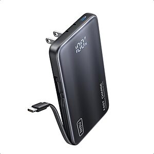 INIU 10,000mAh 3-in-1 Portable Wall Charger / Power Bank w/ 45W USB C $18.35 + Free S&H