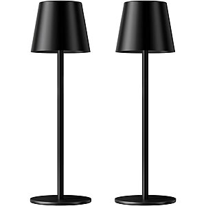 Prime Members: 2-Pk Kakanuo 5000mAH Cordless Rechargeable Table Lamps (Black) $10 + Free S&H