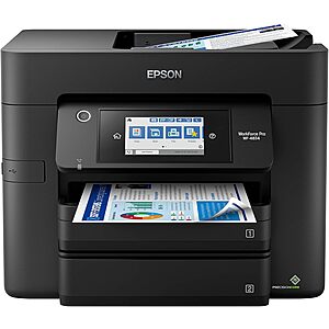 Epson Workforce Pro WF-4834 Wireless All-in-One Printer $100 + Free S&H