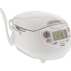 5.5-Cup Zojirushi Neuro Fuzzy Rice Cooker & Warmer (White) at Amazon