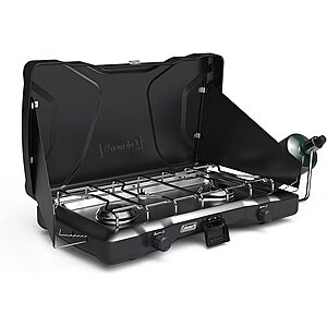 Coleman Triton 2-Burner 22000 BTU Portable Propane Stove $84 + Free S&H