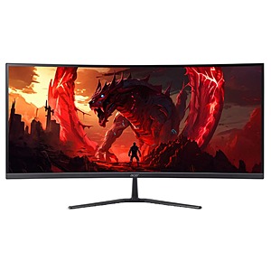 Cert. Refurb: Acer Nitro ED340CUR X 34" 3440x1440 200Hz 300Nit 1ms 75x75 Curved $176.69 + Free S&H