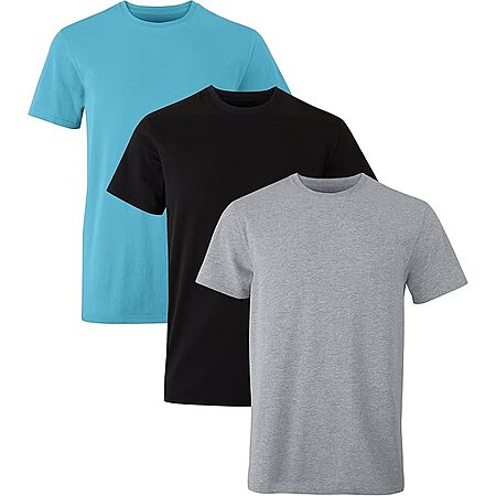 $6.95: 3-Pack Hanes Men's Originals Crew Undershirts at Amazon